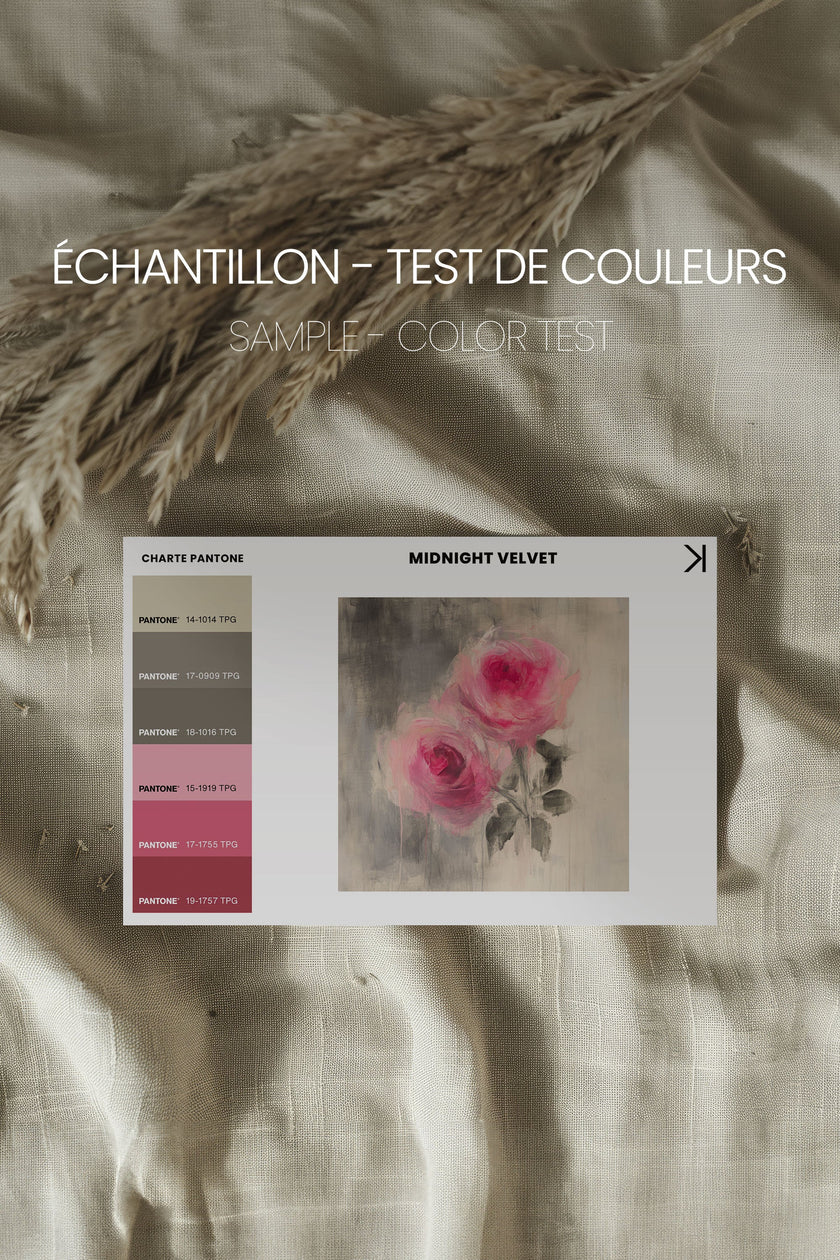 MIDNIGHT VELVET, Oeuvre sur toile étirée