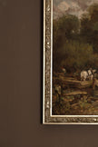 L'ART DES PAYSANS, CADRE VINTAGE ARGENT
