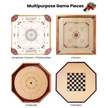 32 Green and Orange Carrom / Pichenotte / Croquignole Rings - (Green / Orange / Natural / Black / White) - Anneaux De Pichenottes - Game Accessories / Accessoires De Jeu