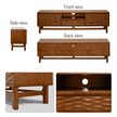 Elara Solid Wood TV Stand