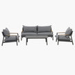 Monti 4-Piece Aluminum Outdoor Conversational Set