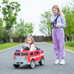 Voiturette électrique pour enfant 2025, modèle camion de pompier 12V DELUXE, avec télécommande.