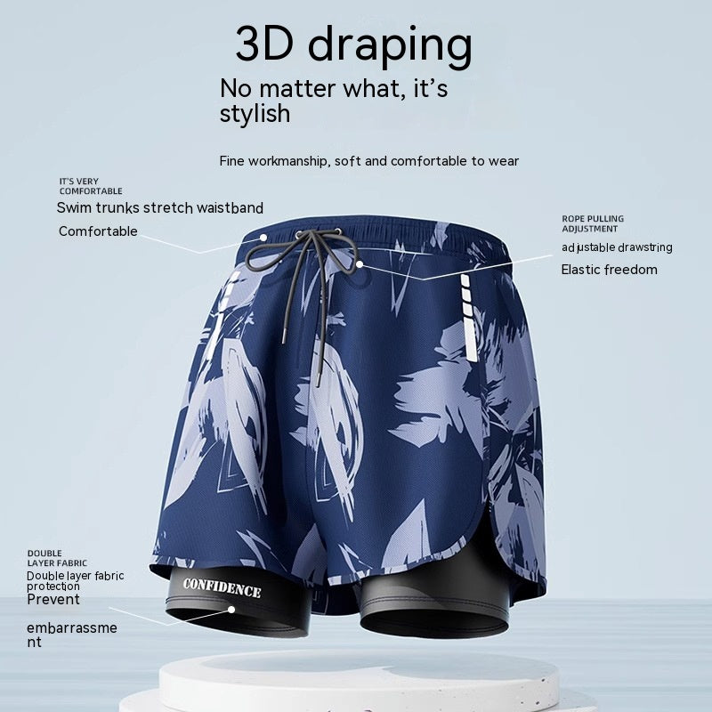 Plus Size Men's Boxer Swim Trunks | Hot Spring Swimwear Canada | L-5XL