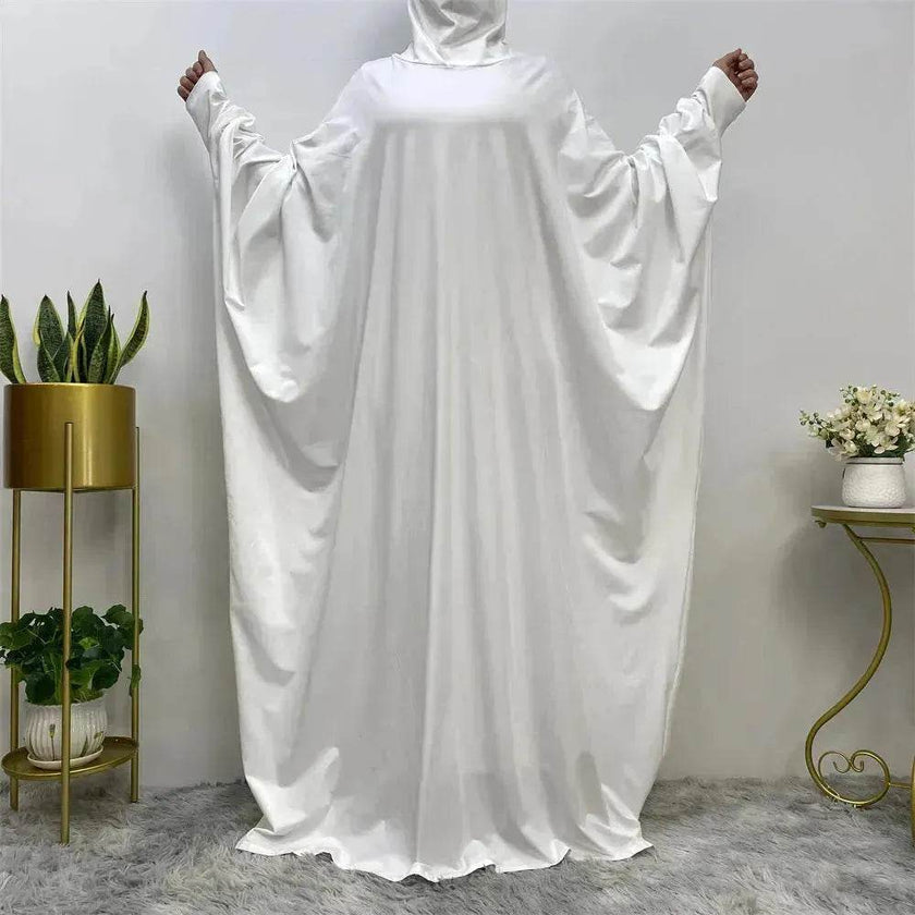 Batwing Sleeve Plain Abaya for ArabArab Women Eid Jalabiya for Women Islamic Wear for Women