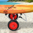 Soozier Kayak Cart 198LBS Capacity Boat Canoe Carrier Dolly Trolley NO-Flat Wheel Silver