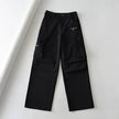 Retro High Waist Multi-pocket Cargo Pants Women