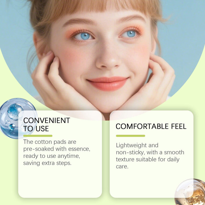 Moisturizing & Soothing Toner Pads with Cactus Extract Collagen & Glycerin