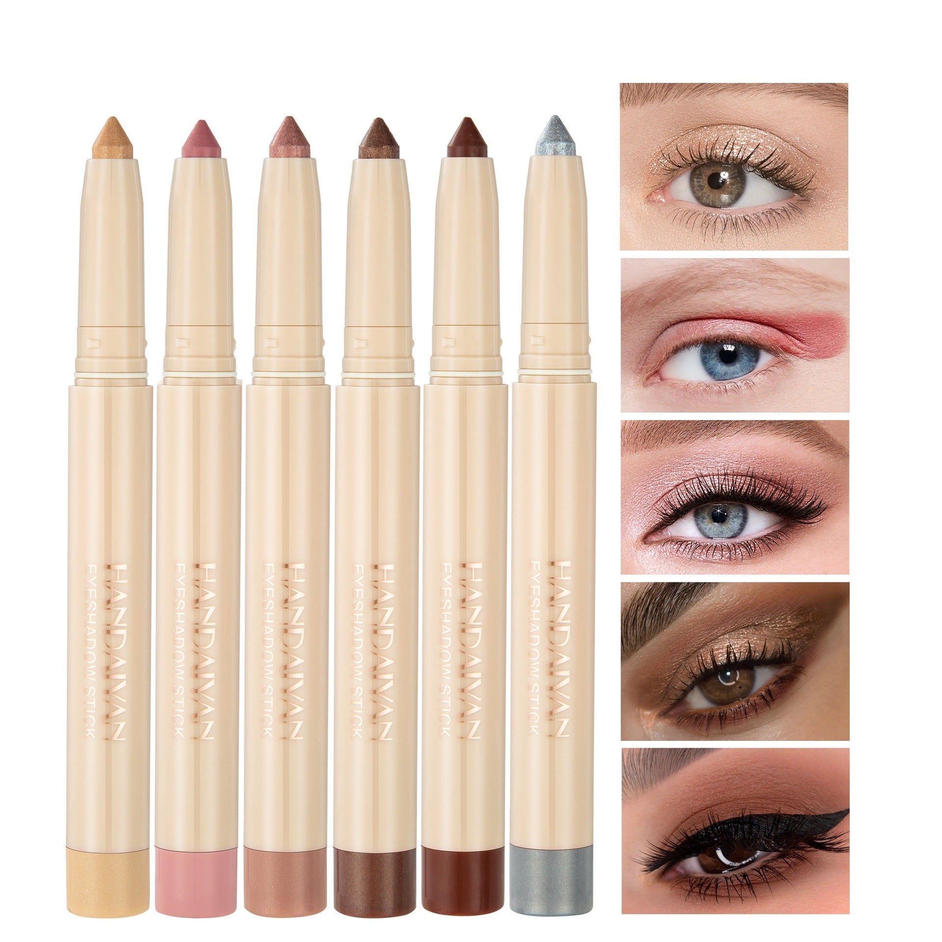 22-Shade Eye Shadow Stick Pen – Dual-Use Eyeliner & Eyeshadow, 22 Colors