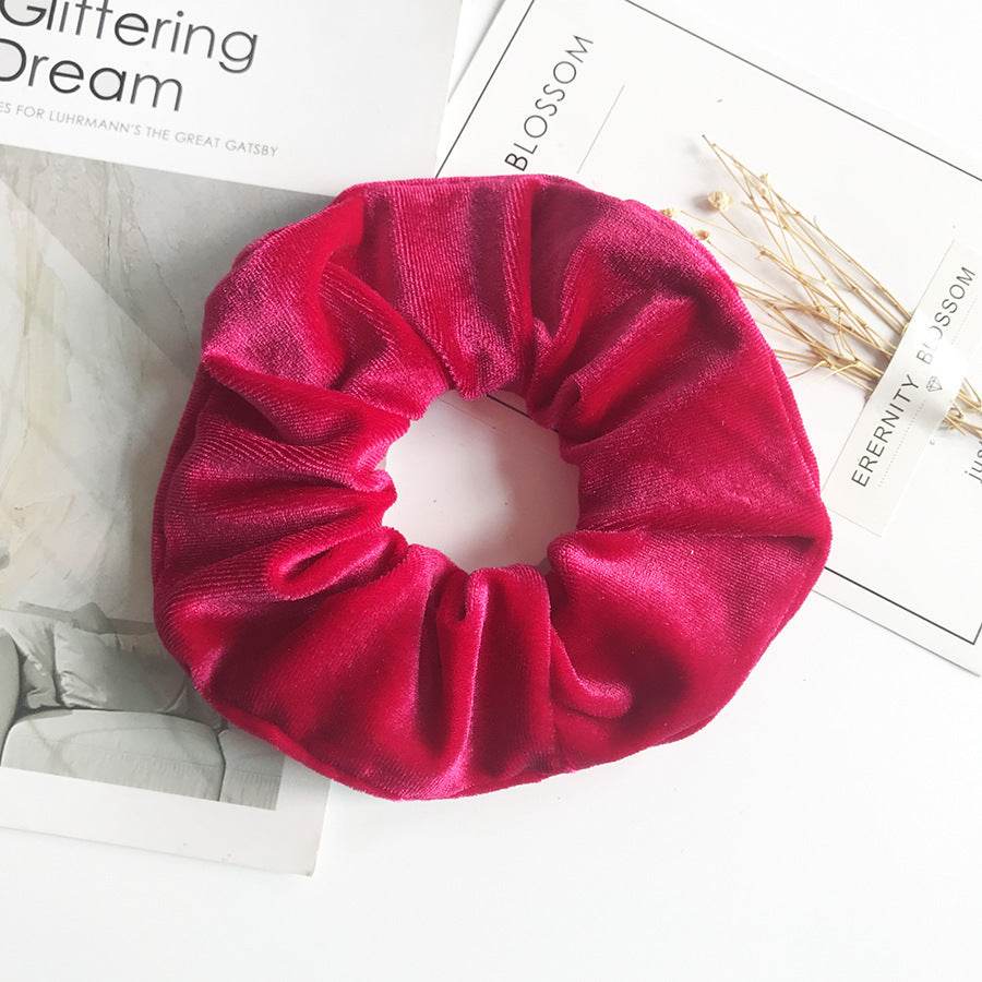 Fashion Velvet Scrunchies for Hair Ponytail Holder
