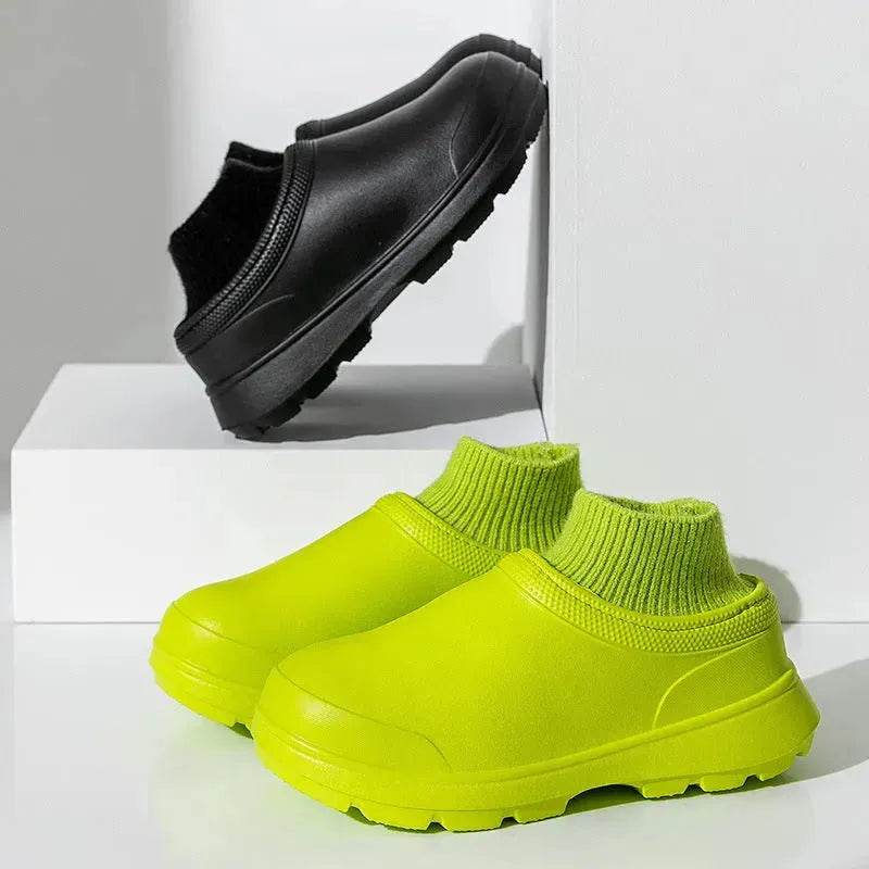 Winter Women's Fashionable Waterproof Cotton Slippers