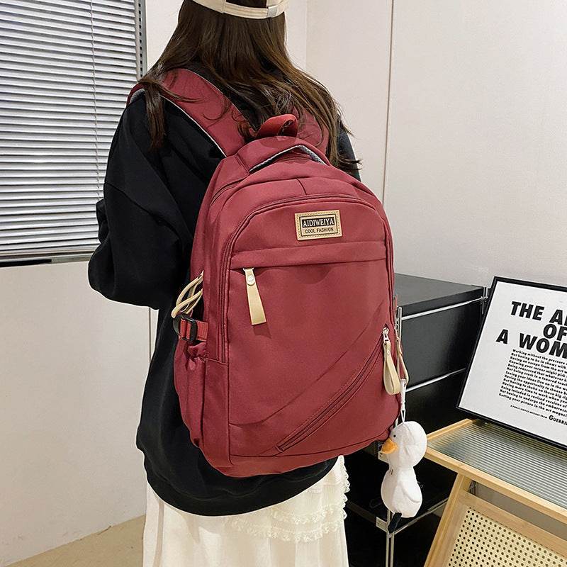 Large Capacity College Junior High School Backpack School Bag