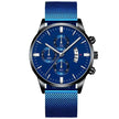 Mens Business Luxury Watches For Men Mesh Band Quartz Watch