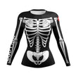 Printed Slim Fit Long Sleeve Workout Tops for Women