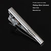 Men's Silver Electroplated Tie Clip – 25 Line Pattern Styles, 5cm Flat Head Business Tie Bar | Canada & USA