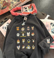 Women's 3D Kitten Embroidery Pullover Sweater Coat – Loose Fit Canada USA