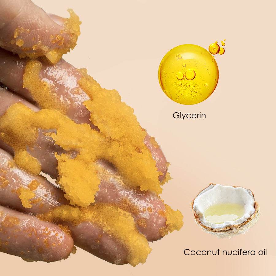 Skin Brightening and Exfoliating Turmeric Vitamin C Body Scrub