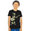 Kids Cat Playing Guitar — Funny Children's Graphic Tee