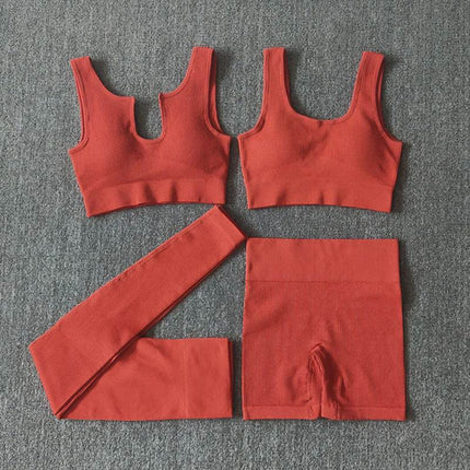 6pcs Yoga Workout Outfit set for women Gym clothes