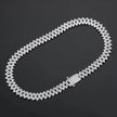 14mm Men's Hip Hop Zircon Thorns Cuban Link Chain