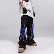 Five-pointed Star Embroidery Denim Horn Loose Straight Casual All-match Mop Jeans Baggy Trousers Men