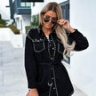 Denim Jacket Women – Retro Street Style Loose Rivet Design