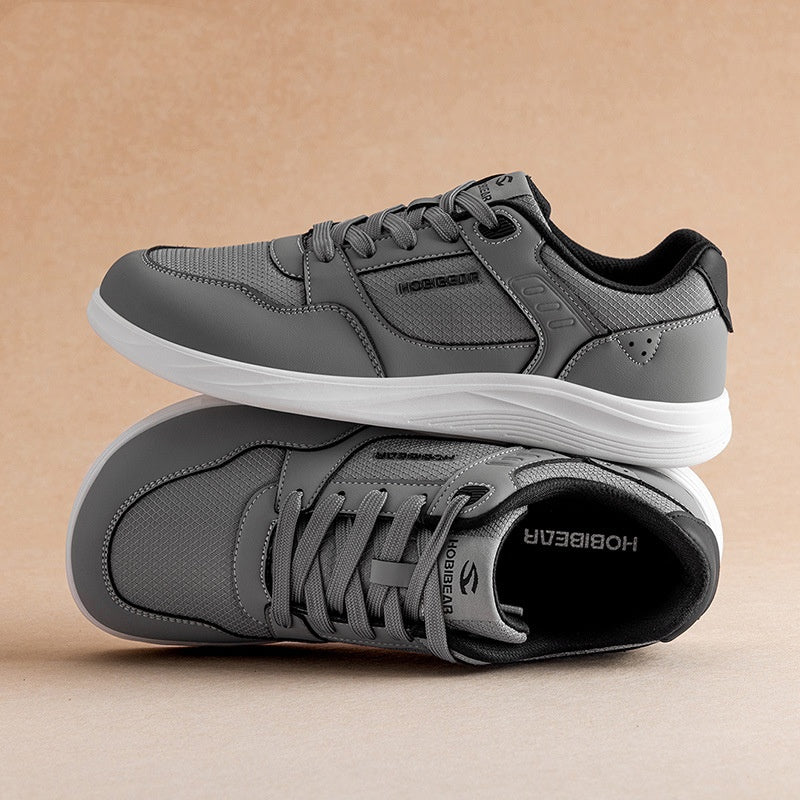 Color-Block Wide Toe Sneakers – Breathable Mesh, Soft Sole, Sports-Casual