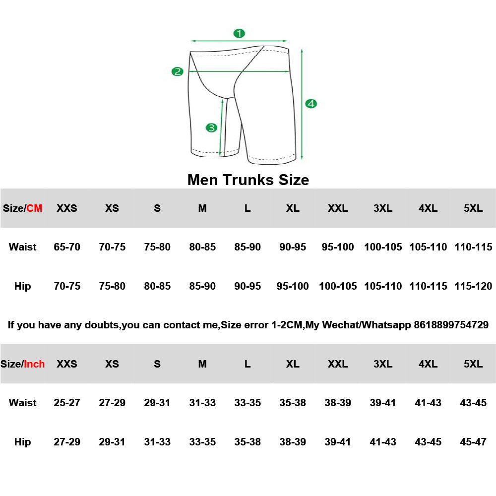 Men's Swimming Trunks Breathable Ice Silk Feeling Quick-dry Pants Swimming Equipment Summer