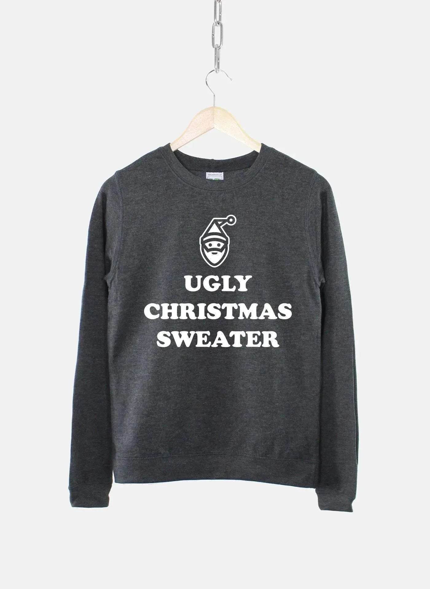 Women's Ugly Christmas Sweater Sweatshirt Bah Humbug Funny