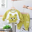 Neutral Cartoon  Autumn Clothes Suit Western Style Neutral  two piece for kids