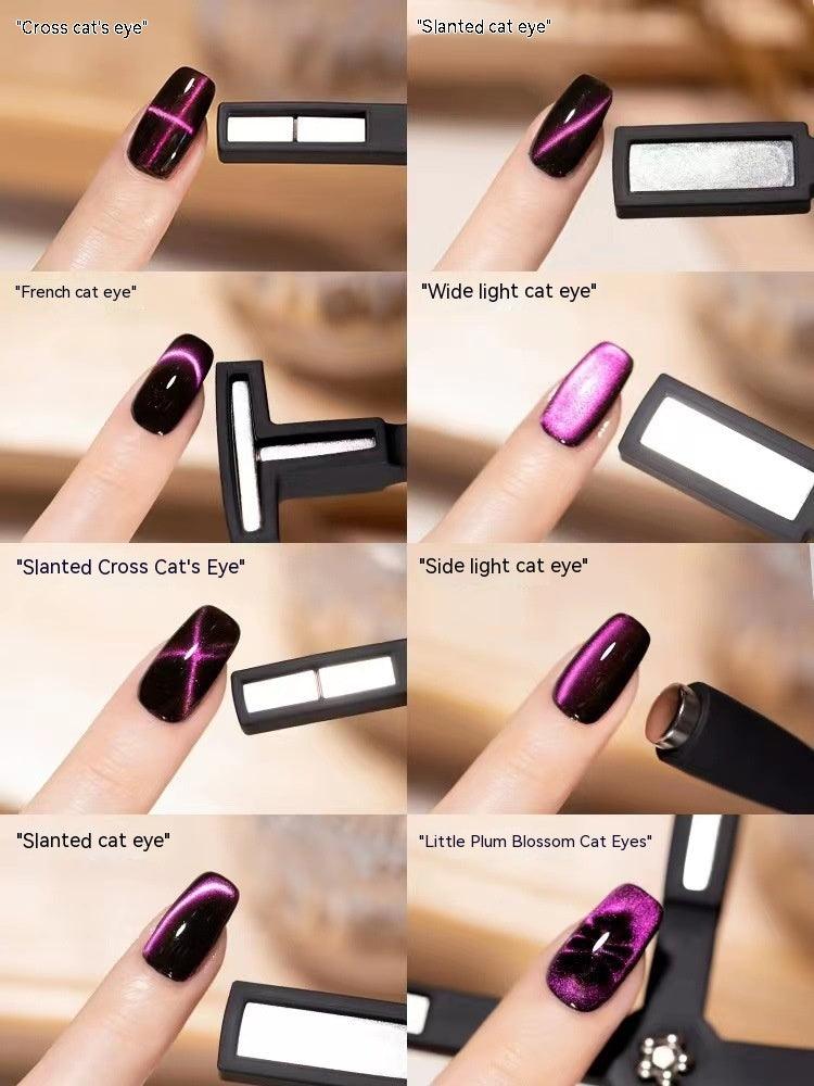 Cat's Eye Nail Magnet Tool, Cross Pattern, Strong Magnetic Manicure Stick