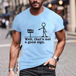 Mens Printed Casual Comfort Short-Sleeve Top
