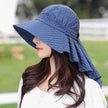 Fashionable Summer Protection UV Protection Dome Cotton Wide Brim  Sun Hat