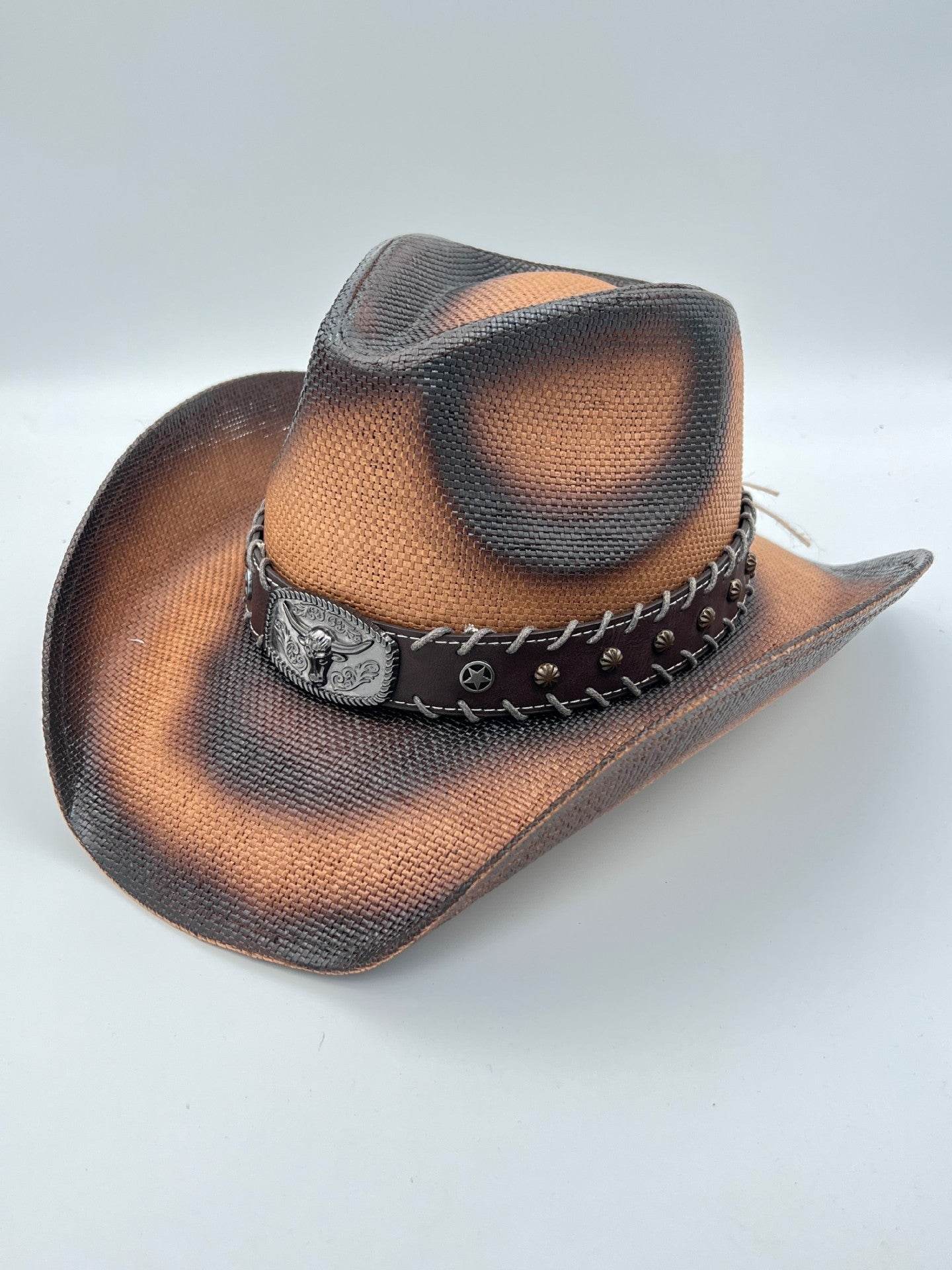 Summer Outdoor Ethnic Style Felt and Straw Cowboy Hat