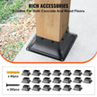 4x4 Post Base 20Pcs, Internal 3.6x3.6 Heavy Duty Powder-Coated Steel Post Bracket Fit For Standard Wood Post Anchor, Decking Post Base For Deck Porch Handrail Railing Support