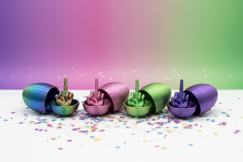 3D Printed Fidget Egg Decompression Toy – Multiple Colors | 6x4.5cm & 8.5x5cm