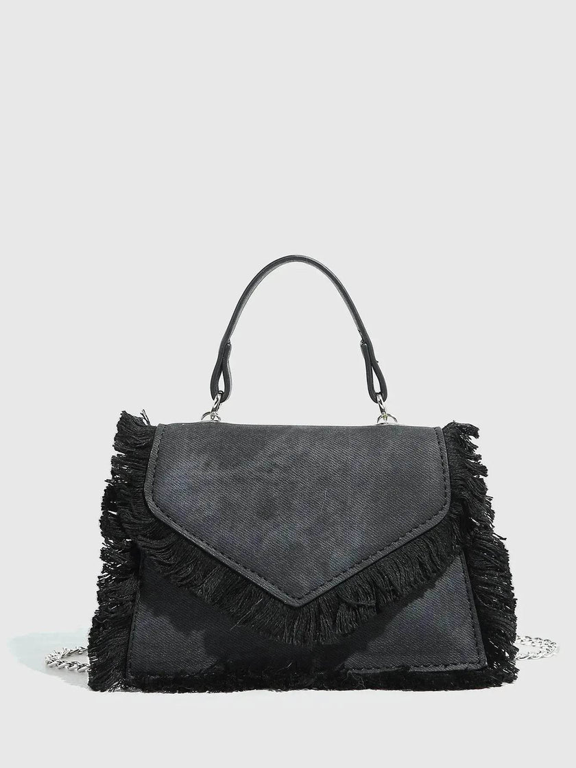 Retro Tassel Bag Denim Mini Crossbody denim bag
