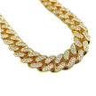 Zinc Alloy Wide Hip Hop Cuban Link Chain Necklace
