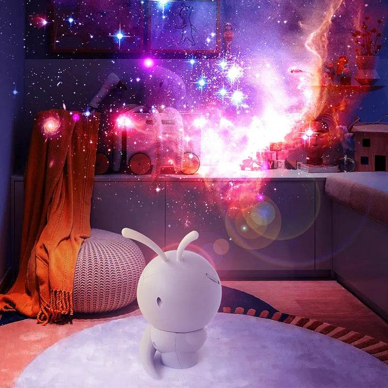 6in1 Night Light Rotating Galaxy Starry Bedroom Projector Decor Lamp