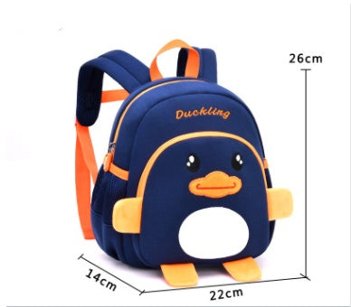 Cute Animal Kids Anti-Lost Neoprene Backpack – Kindergarten School Bag for Toddlers (9 Styles)
