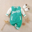 Baby One-piece Spring And Autumn Romper Baseball Uniform cloth