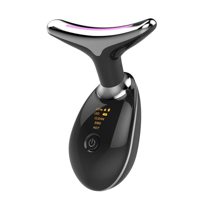 LED neck beauty device - Photon Therapy Neck Beauty Anti Wrinkle Machine EMS Tighten Massager