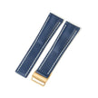 22mm 24mm Black Brown Blue Bamboo Grain Cowhide Watch Strap
