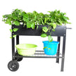 Rolling Mobile Raised Garden Bed Cart Planter Garden Bed Cart