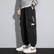 Plus Size Men's Workwear Bag Fall Loose Tappered Cargo Pant trouser