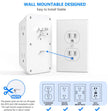 6-Outlet Power Strip with 4 USB Ports – Wall Socket Charger