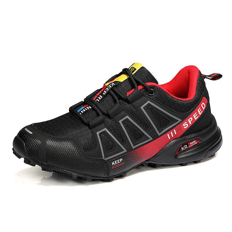 Men's Hiking Shoes – Ultra-Light, Breathable & Shock-Absorbing | Black, Blue, Red, Green | EU 36–48