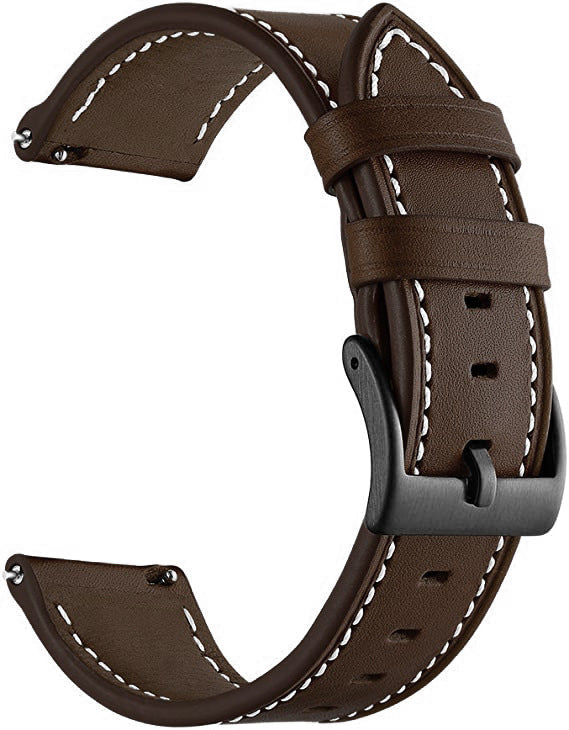 Leather Watch Strap for Amazfit GTR3 Pro / GT3 Pro — 20mm & 22mm Universal Fit