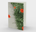 Set of 3 Blank Greeting Cards | 5 x 7 | Peripheral Poppies