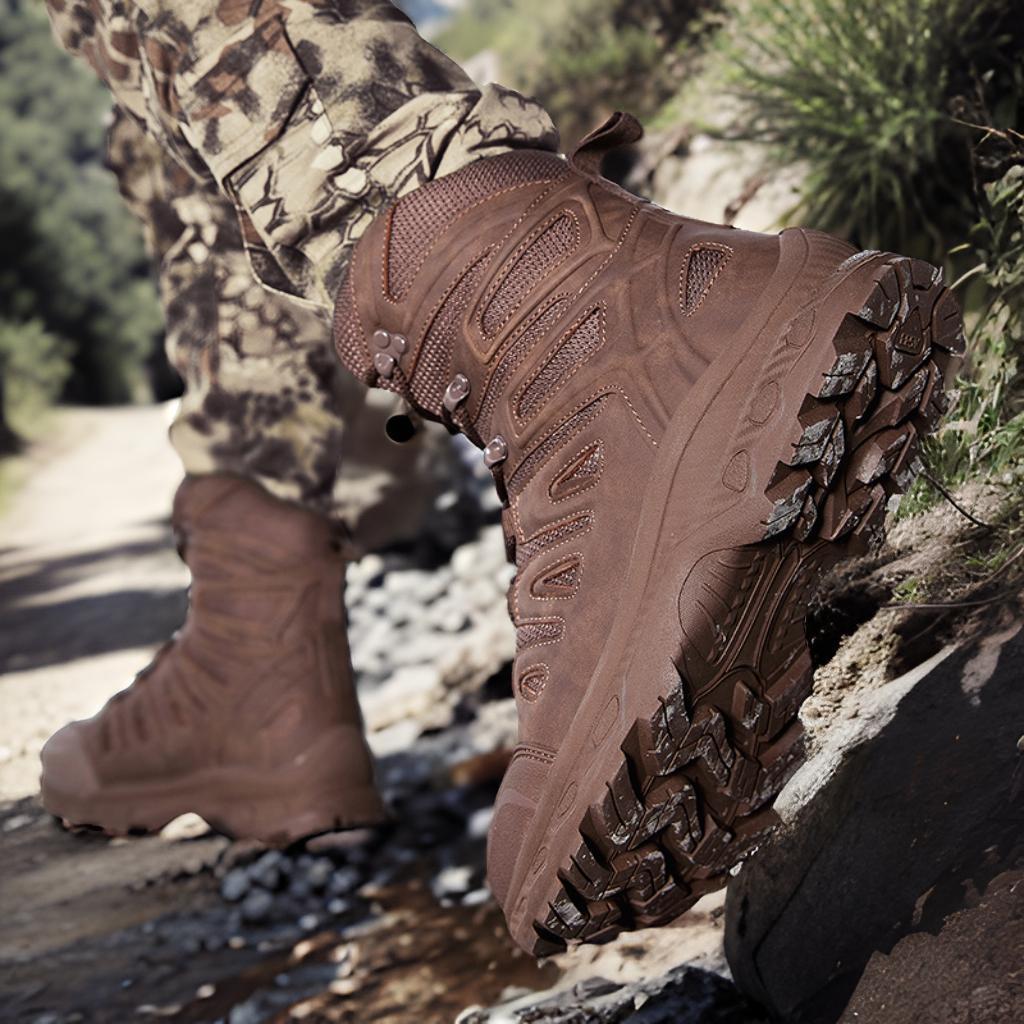 Men's Mid-Top Outdoor Hiking Boots – Waterproof Rubber Sole | EU 39–47