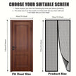 Magnetic Insect-Proof Door Curtain – Breathable Mesh Screen, Black & White, 90–120cm